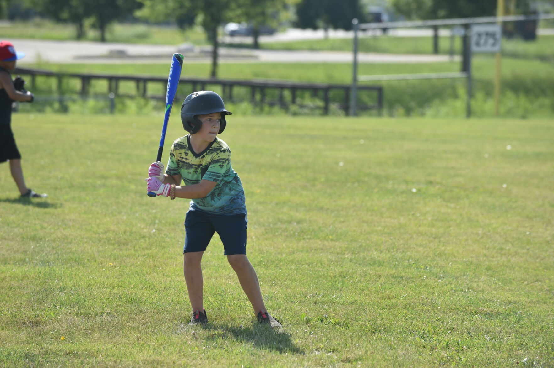 Andrew Predny readies himself for the pitch